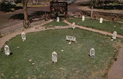 Гробището Буут Хил, Додж Сити, Канзас, Оригинална реколта картичка 1957 г.