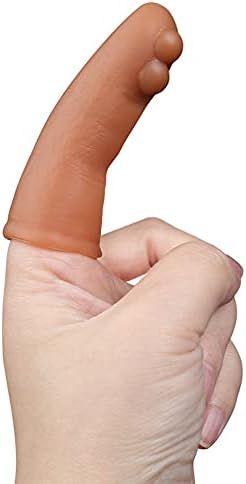 Масажор за пръстите на точката G, Секс-Играчки за Възрастни, Ръкав за пръстите от Течен Силиконов Материал с Выступом за Стимулация