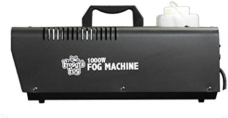 Froggys Fog Машина за приготвяне на мъгла на Хелоуин с мощност 1000 W с кабелен дистанционно управление - Цельнометаллическая,