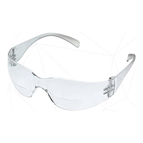 Защитни очила 3M Safety 11513-00000-20 Virtua Reader, Прозрачни фарове за лещи, Прозрачен сб, 1,5 диоптъра (калъф 20)