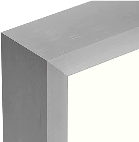 Набор от рамки, Алуминиеви рамки сребрист цвят 8x10 с постелки от слонова кост, за снимки с размер на 5x7 - Истинско стъкло - Хоризонтален