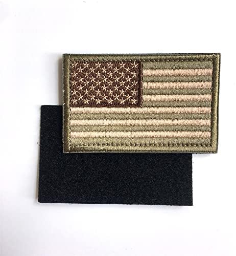Комплект от 12 теми, нашивка с плетене на една кука и линия с Флага на САЩ, Тактически Американски флаг на САЩ, Набор от Военни ивици