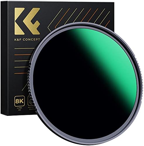 K& F Concept 58 мм ND1000 (10-стъпка филтър с фиксирана неутрална плътност) ND филтър за обектив, 28 многослойни покрития,