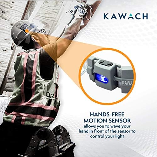 Led налобный фенер KAWACH K-1110 с датчик за движение, сверхнизкий профил, хендсфри, мощност на светодиодите 300 лумена ъгъл
