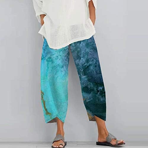 Дамски спортни панталони-капри HonpraD, ежедневни летни удобни работни панталони, дамски модни улични тънки панталони с принтом