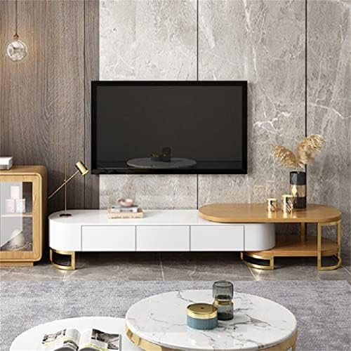 Дебела цилиндрична форма стойка за телевизор с овална черно-бяла медия-маншет за съхранение (цвят: E, размер: както е показано)