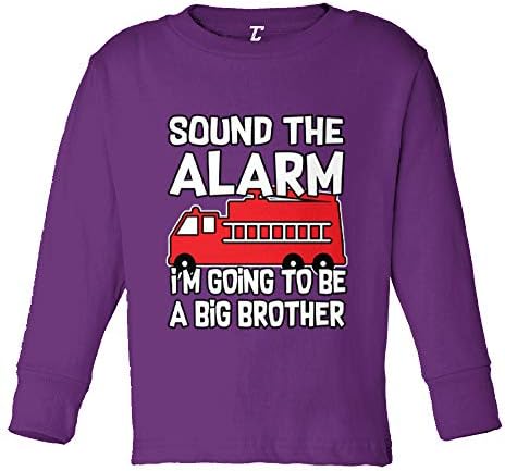 Включи сирена - Тениска от Futon Джърси Big Brother Firetruck за Бебета /малки Деца