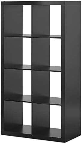 Органайзер за съхранение на 8 кубчета (цвят: плътен черен)
