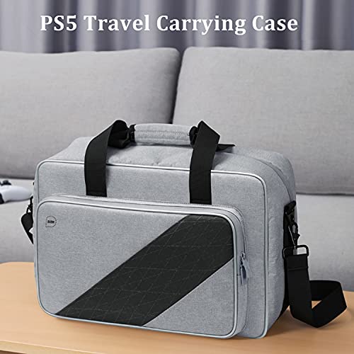 Калъф за PS5, Пътна Чанта за носене конзола с множество офиси, Съвместим с Playstation 5 и PS5 Digital Edition, Защитна чанта