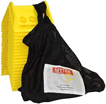 Mytee Products 40 Опаковки Жълти 4-инчов защитни покривала за бордови горе с калъф за носене - 4-инчов Колани с механизма на палеца лебедка