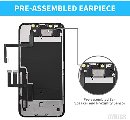 за iPhone 11 Замяната на екрана 6,1 с отолог високоговорител и сензор за близост, 3D LCD Сензорен дисплей, Дигитайзер, Пълна Монтаж на средства