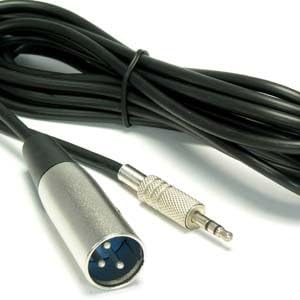 В КОМПЛЕКТ 10-крак съединители XLR към 3,5-миллиметровому штекерному кабел TRS (Балансиран звук), 1 опаковка