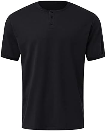 Мъжки Летни Ежедневни Тениски Stoota с Къс ръкав и Копчета, Обикновена Дишащи Риза, Блуза, Основен Дизайн, Удобни Тениски