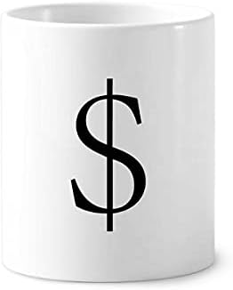 Символ на американската Валута щатски Долар Държач за Четка за зъби, Химикалка, Чаша, Чиния от Керамика Чаша за Моливи