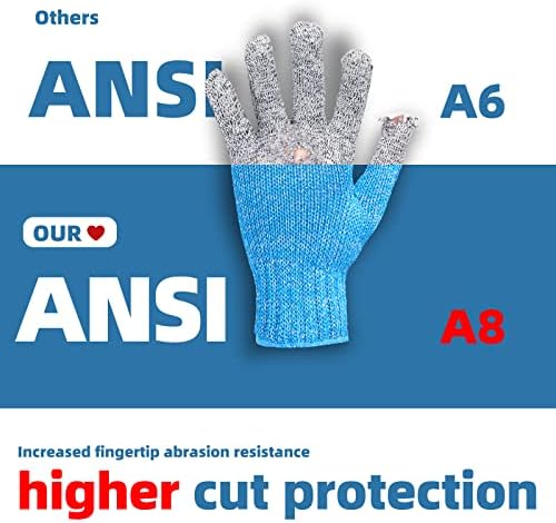 Ръкавици MAFORES Level ANSI A8, Устойчиви на гумата, Хранителни Дишащи Ръкавици за рязане на кухненски Мандолини, Нарязване