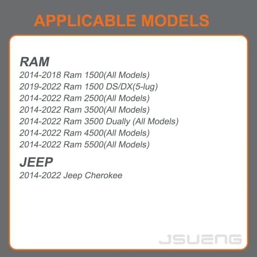 Сензор Jsueng ГУМИТЕ, Сензори на системата за следене на налягането в гумите 434 Mhz за 2014-2022 Dodge RAM 1500 2500 3500 Jeep Cherokee