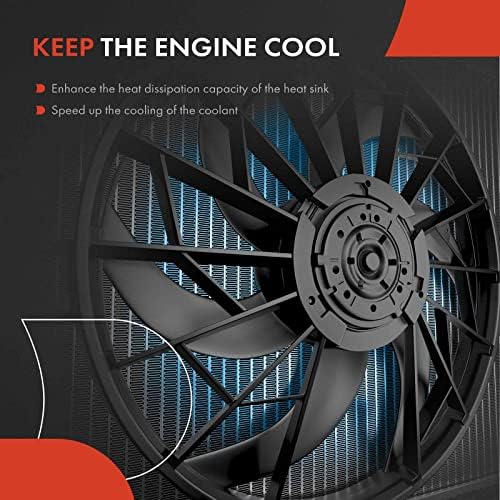Вентилатор за охлаждане на радиатора на двигателя A-Premium в събирането е Съвместим с Mitsubishi Outlander 2014-2020, 2,4