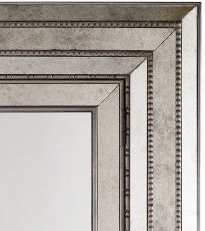 Подова Огледало Хукър Furniture Melange Glamour с Шкаф за Съхранение на Бижута, Антикварное Сребро и злато цвят Шампанско