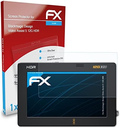 Защитно фолио atFoliX, съвместима със защитно фолио Blackmagic Design Video Assist 5 12G HDR, Сверхчистая защитно фолио FX