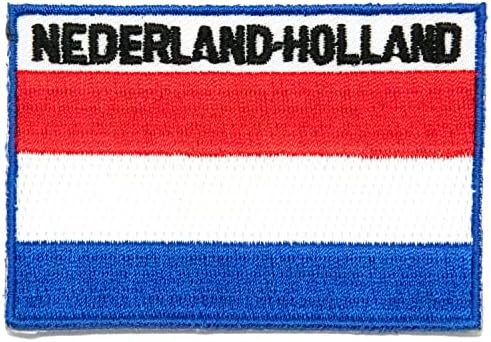 Нашивка с изображение на Знамето на ЕС, A-ONE + Нашивка с аппликацией хартата на страната Холандия + Иконата на Европейския Съюз