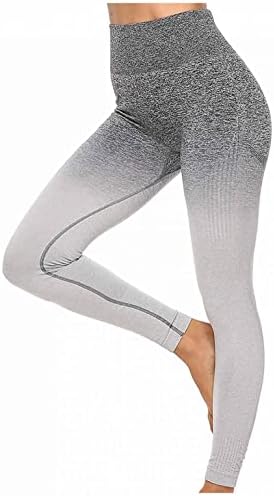 Гамаши Наклон цвят за жени, Упражнения за стягане на задните части, Гамаши, с висока талия, Тънки Еластични Стегнати панталони