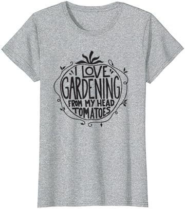 Аз обичам Градинарство от главата до петите, домати, Забавна Тениска Градинар