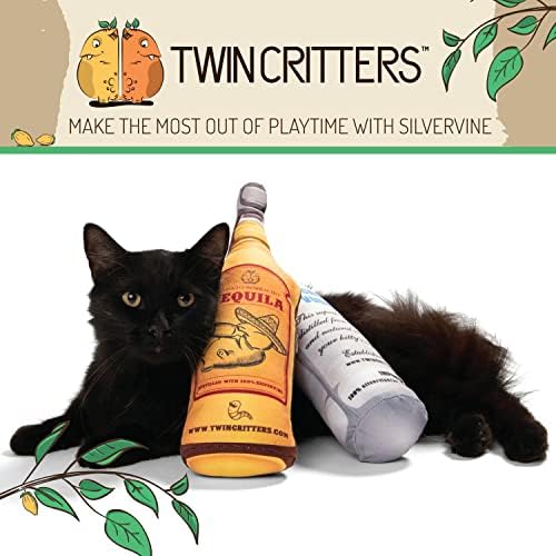 TWINCRITTERS KittiKocktail 2 опаковки, Органични Заместители на коча Silvervine за котки и котенца | Натурален Сильвервин, Събрани