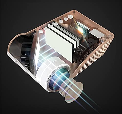 FZZDP S6P Поддръжка на 1080P led проектор 4000 Лумена Съвместим USB VGA AV Преносим Проектор за кино с подарък (Цвят: версия за мини-КОМПЮТЪР)