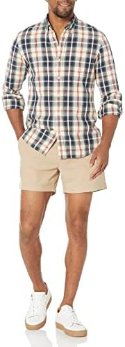 Мъжки къси панталони Essentials Slim-Fit 5 Lightweight Comfort Stretch Oxford Short (по-рано Goodthreads)
