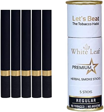 Цигари White Leaf Premium Herbal Smokes - Комбинирана опаковка обикновен гвоздичного дим без тютюн и никотин (10 цигари, 1 порция