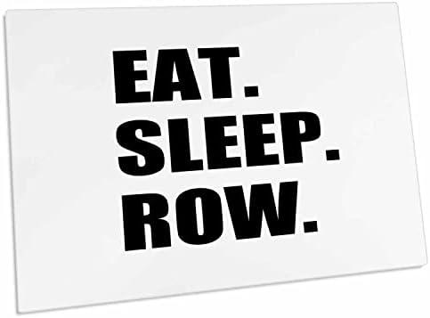 3dRose Eat Sleep Row - Забавен подарък за дълго време-ентусиаст гребане. - Подложки за настолни възглавници (dpd-180434-1)