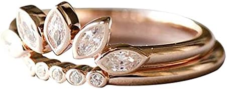 Дамски пръстени ангажимент WYTong от розово злато пръстен за парти, женски пръстен, комплект бижута, модерен пръстен с резба