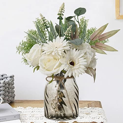 Изкуствени цветя Famigmo във ваза, Изкуствени цветя във Ваза за Дома, Изкуствени Цветя във Ваза за вашия интериор, Журнального