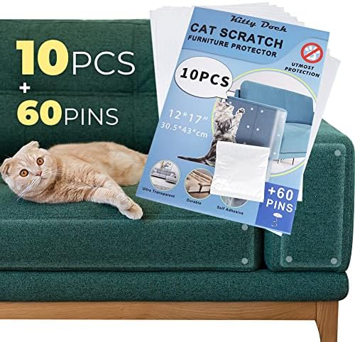 MONDOTOY, 10 x, Защита за котешки дивана, Кабинет на лентата, за да се Възпре Котешки Драскотини, Двустранно Прозрачна Обучение на