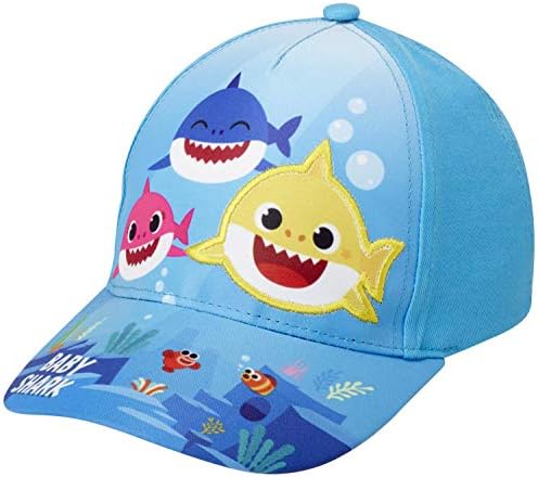 Бейзболна шапка за момчета от Nickelodeon, бейзболна шапка с вдигната полета и закопчалка на бутон Baby Shark