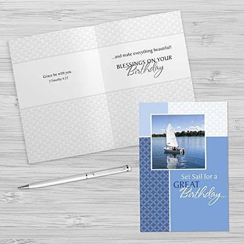 Дизайнерски Писма Искрено Вашия, Набор от Вдъхновяващи картички за рожден Ден в опаковка, Рожден Ден за Него със Стихове от