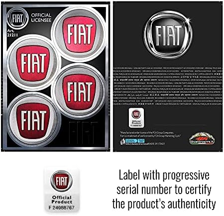 Fiat 21211 Официални Етикети на Джанти 4 Лого 48 мм
