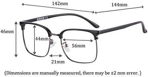 Очила за четене MEDOLONG TR90 с анти-синя светлина в рамка с антибликовыми лещи-LH6632(C1, анти-син, 300)