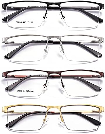 RESVIO Transition Фотохромичните Очила За Четене За Мъже В Полукръгла Рамки Леки Слънчеви Очила С Защита От Uv