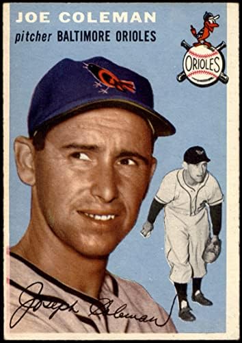 1954 Topps 156 Джо Колман Балтимор Авлига (Бейзболна картичка), БИВШ Авлига