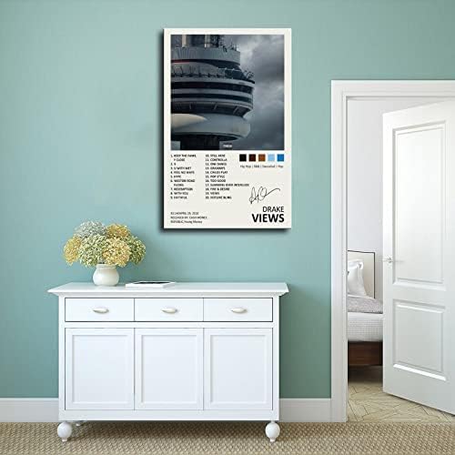 Видове плакати YGULC Drake Корица на музикален албум с автограф, Ограничен издание, Платно, Плакат, Интериор за Спални, Спортен Пейзаж,