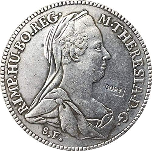 1780 Австрия 1 Конвенциясталер Монети Копие 41 ММ за Домашен интериор на Офис