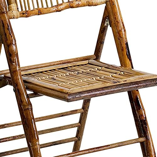 Флаш мебели 4 опаковки Американски шампион сгъваем стол Бамбук