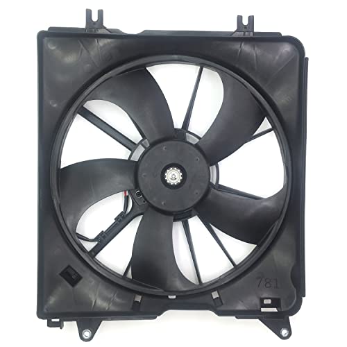 Вентилатор за охлаждане на радиатора на двигателя Hengguo в събирането на Черен Съвместима с модели на Honda 2017-2019 Honda CR-V L4 1.5/2.4