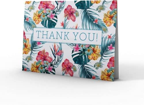 Картичка с благодарност MDMprint (24 бр.), В комплект Празни пощенски картички и пликове със стикери, 4 x 6, Цветен дизайн (образец