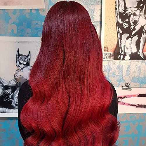 Боя за коса МАНИАКАЛНА ПАНИКА Vampire Red - Класическа Боя с Високо напрежение - Полупостоянный наситено Червен Цвят на косата - Вегетариански,