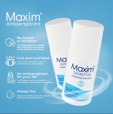 Комплект Кърпички-против изпотяване Maxim Sensitive Clinical Strength, Дезодорант за мъже и жени, Дезодорант Clinical Strength,