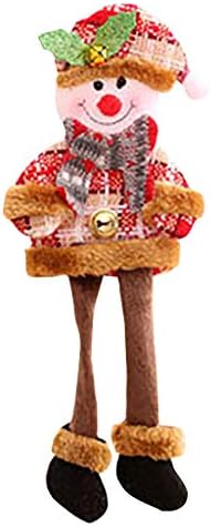 XIOS Коледна Украса Зимните Празнични Украси Кукла Малки Коледни Украси, Коледни Висулки Декор Дървена Венец Мъниста (A, Един размер)