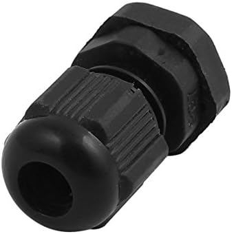 Aexit PG7 4-7 мм Аудио и Видео Аксесоари С резба 12 мм Пластмасови Водоустойчив Cable Вводы Съединители и Адаптери Черен