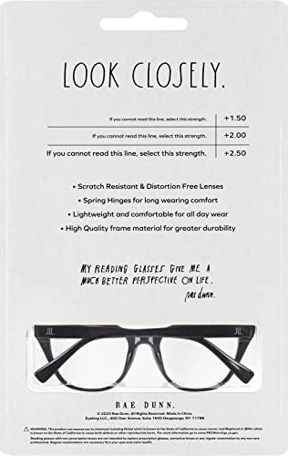 Очила за четене премиум-клас Rae Dunn BELLA - 3 серии с фирмения шрифт SEE
